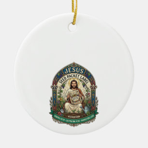 Ornamento De Cerâmica Rótulo de Pacote de Sementes Jesus Pacote de Semen