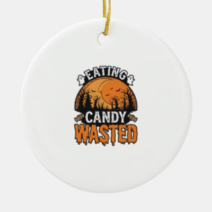 Ornamento De Cerâmica Roupas de Halloween Doces Desperdiçados Vintage De
