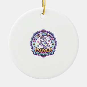 Ornamento De Cerâmica Roupas Prontas para POD de Poder de Unicórnio Pixe