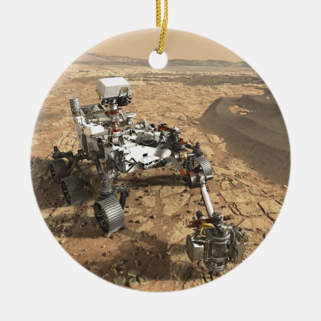 Ornamento De Cerâmica Rover Mars 2020 (Frente)