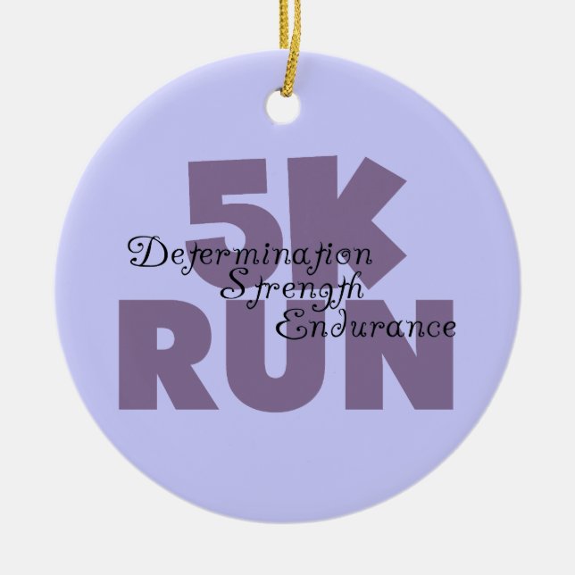 Ornamento De Cerâmica roxo funcionado 5K (Frente)