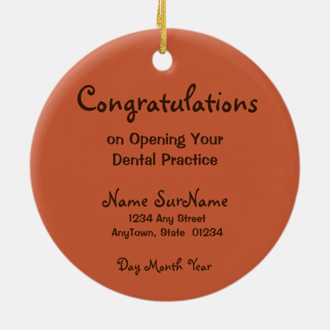 Ornamento De Cerâmica Rua. Apolônia (BLA 001) (Traseira)