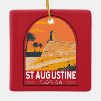Rua Augustine Florida Viagem Art Vintage