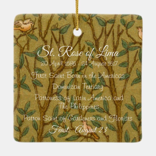 Ornamento De Cerâmica Rua de Lima (BK 020) (Verso)