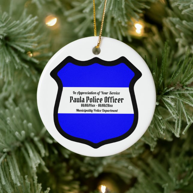 Ornamento De Cerâmica Rua. Escudo de Michael (Estilo 2) Circular (Árvore)