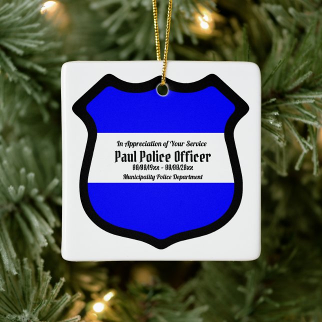 Ornamento De Cerâmica Rua. Escudo de Michael (Estilo 2) Quadrado (Árvore)