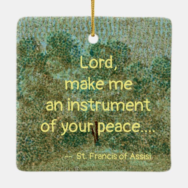 Ornamento De Cerâmica Rua. Francis of Assisi, Pater Seraphicus (SAU 040) (Verso)