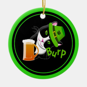 Ornamento De Cerâmica Rua, Gato do Dia do Patrick