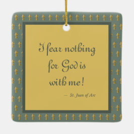 Ornamento De Cerâmica Rua. Joan of Arc (JM 28)