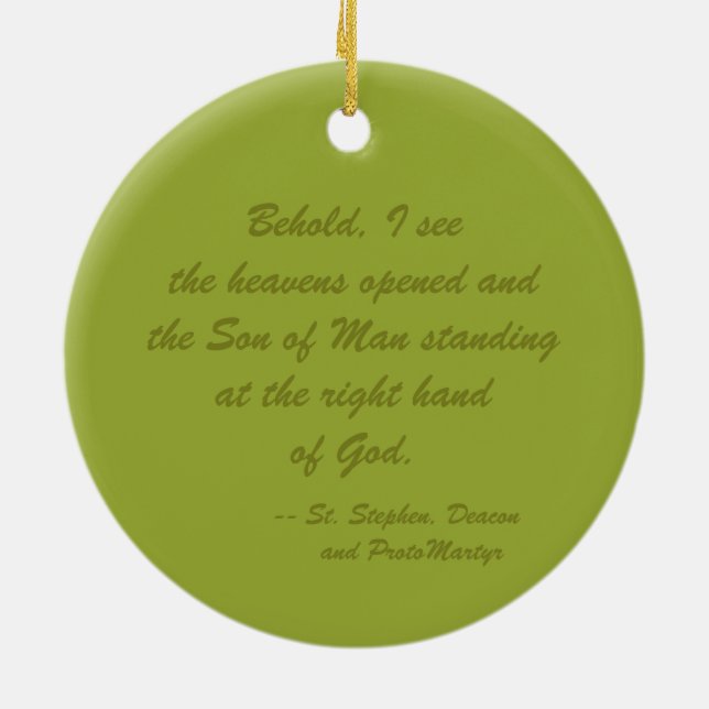 Ornamento De Cerâmica Rua. Stephen the ProtoMartyr (SNV 26) (Traseira)