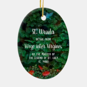 Ornamento De Cerâmica Rua. Úrsula Reading (detalhe; M 070)