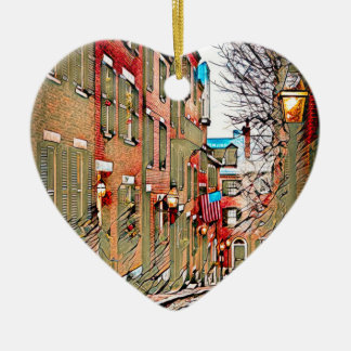 Ornamento De Cerâmica Ruas de Boston