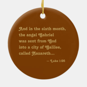 Ornamento De Cerâmica Ruas. Gabriel o Arcanjo (M 011)