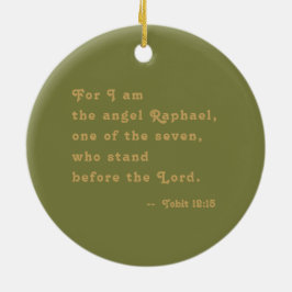 Ornamento De Cerâmica Ruas: Rafael Arcanjo (M 012)