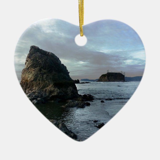 Ornamento De Cerâmica Ruby Beach no Parque Nacional da Olimpiadas (Frente)