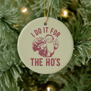 Ornamento De Cerâmica Rude Natal Papai Noel Cara Eu Faço Isso Para As Ga