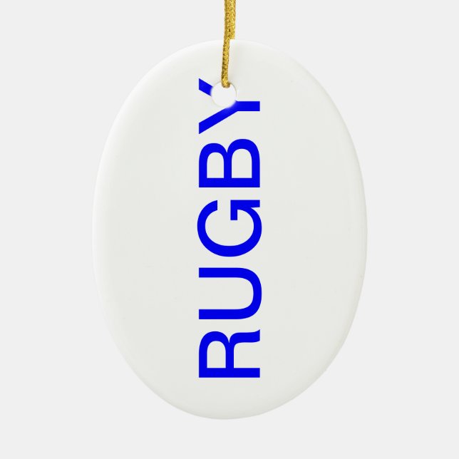 ORNAMENTO DE CERÂMICA RUGBY (Frente)