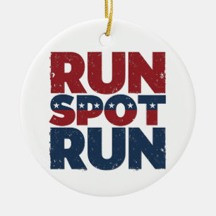Ornamento De Cerâmica Run Spot Run Trump 2024 eleição Trump Vance
