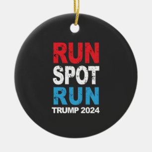 Ornamento De Cerâmica Run Spot Run Trump 2024 eleição Trump Vance