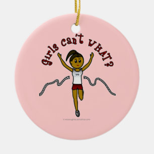 Ornamento De Cerâmica Runner escuro no Red Uniform