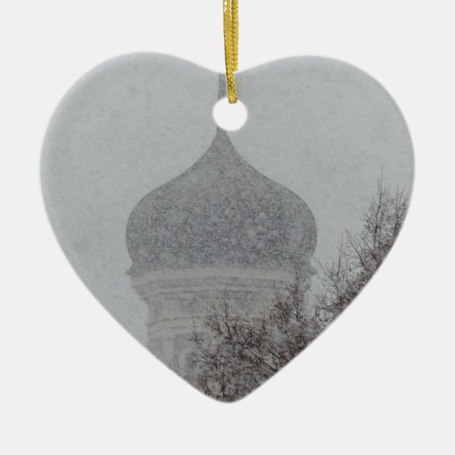 Ornamento De Cerâmica Russo Blizzard (Frente)