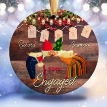 Russo País Primeiro Natal engajado casal bonitinho