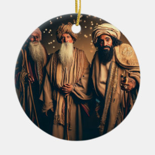 Ornamento De Cerâmica Sábios de Natal