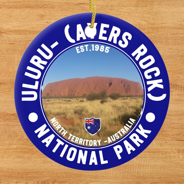 Ornamento De Cerâmica Sacred Rock of Australia – Uluru National Park (Criador carregado)