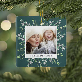 Ornamento De Cerâmica Sage de inverno | Foto Botânica de Férias