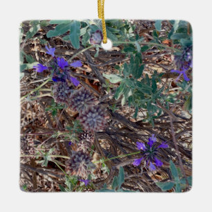 Ornamento De Cerâmica Sage Roxo