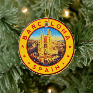 Ornamento De Cerâmica Sagrada Família Barcelona