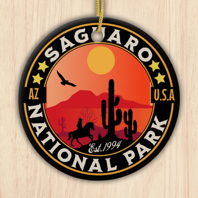 Ornamento De Cerâmica Saguaro National Park Arizona U.S. (Criador carregado)
