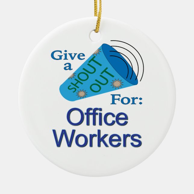 Ornamento De Cerâmica Saia para os funcionários do escritório (Frente)