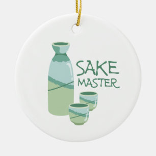 Ornamento De Cerâmica Sake Mestre