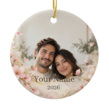 Sakura Mist Custom Photo Ornament