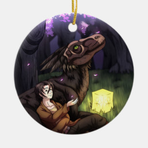 Ornamento De Cerâmica Sakura Season