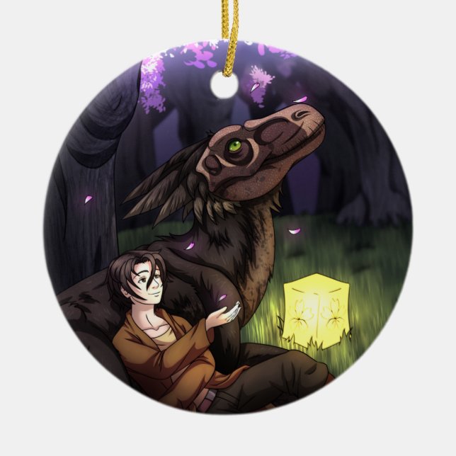 Ornamento De Cerâmica Sakura Season (Frente)