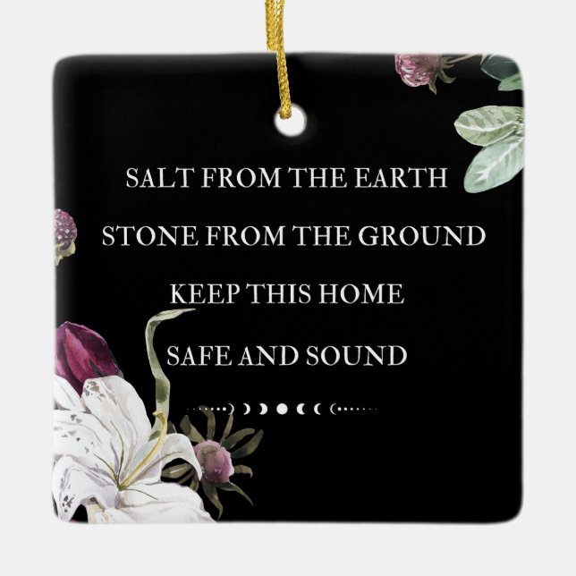 Ornamento De Cerâmica Sal da Terra (Frente)