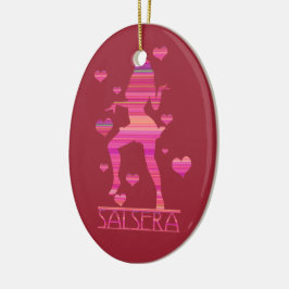 ORNAMENTO DE CERÂMICA SALSERA - MENINA DE DANÇA QUENTE