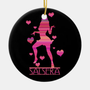 ORNAMENTO DE CERÂMICA SALSERA - MENINA DE DANÇA QUENTE