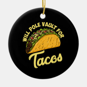 Ornamento De Cerâmica Salto com Vara por Tacos