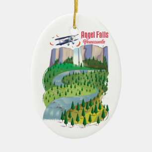 Ornamento De Cerâmica Salto do Anjo Venezuela