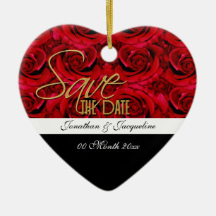 Ornamento De Cerâmica salvar o convite de ordem de data