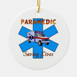 Ornamento De Cerâmica Salvares vidas do paramédico
