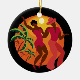 Ornamento De Cerâmica Samba/dançarino do Flamenco