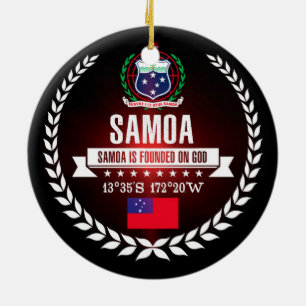 Ornamento De Cerâmica Samoa