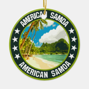 Ornamento De Cerâmica Samoa Americana