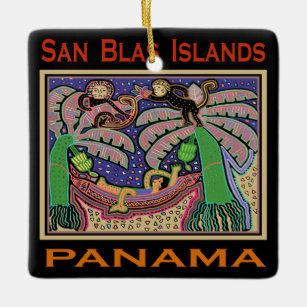 Ornamento De Cerâmica San Blas Islands Panama Mola