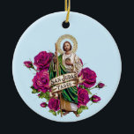 Ornamento De Cerâmica San Judas Tadeo<br><div class="desc">Enfeites de natal Sant Judas Tadeo</div>
