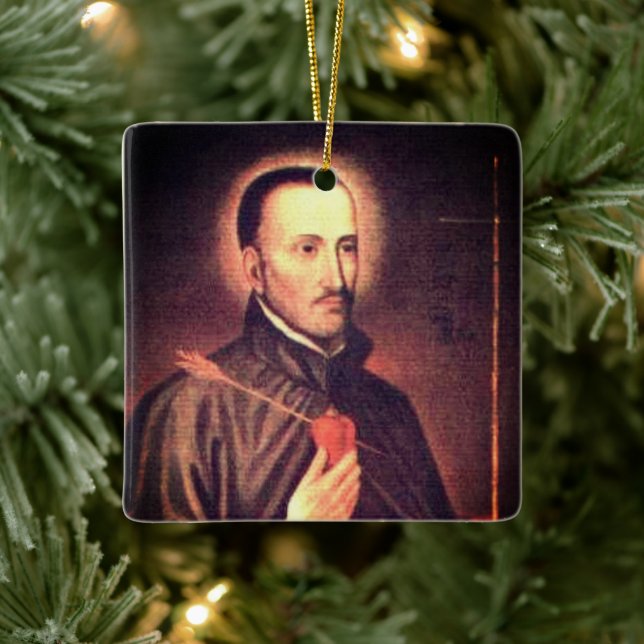 Ornamento De Cerâmica San Roque González de Papais noeis Cruz (Árvore)